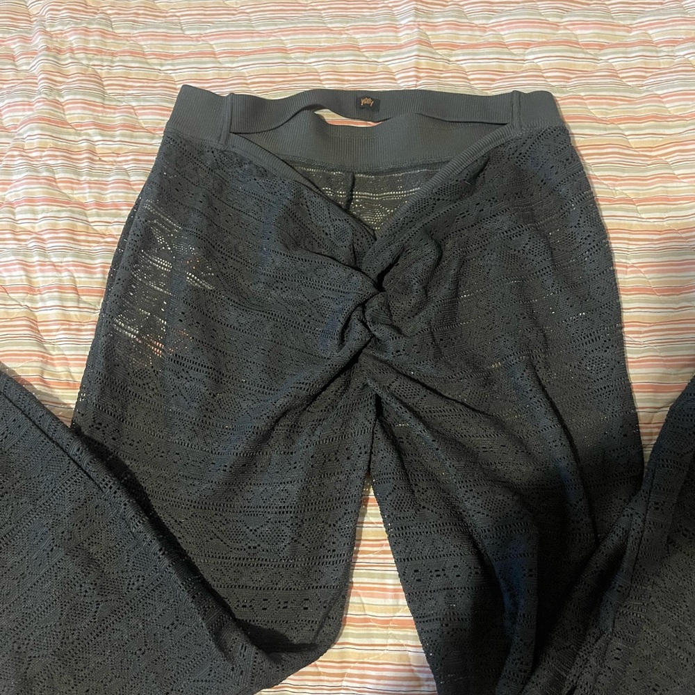 YITTY grey  Lace Pants with Stylish Knot